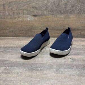 Skechers Arch Fit Navy Blue Slip On Sneakers Women's Size 9.5